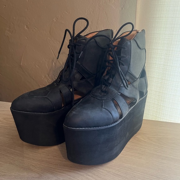 Jeffrey Campbell Stein Extreme High-Top Flatform-Sneaker - Picture 5 of 8